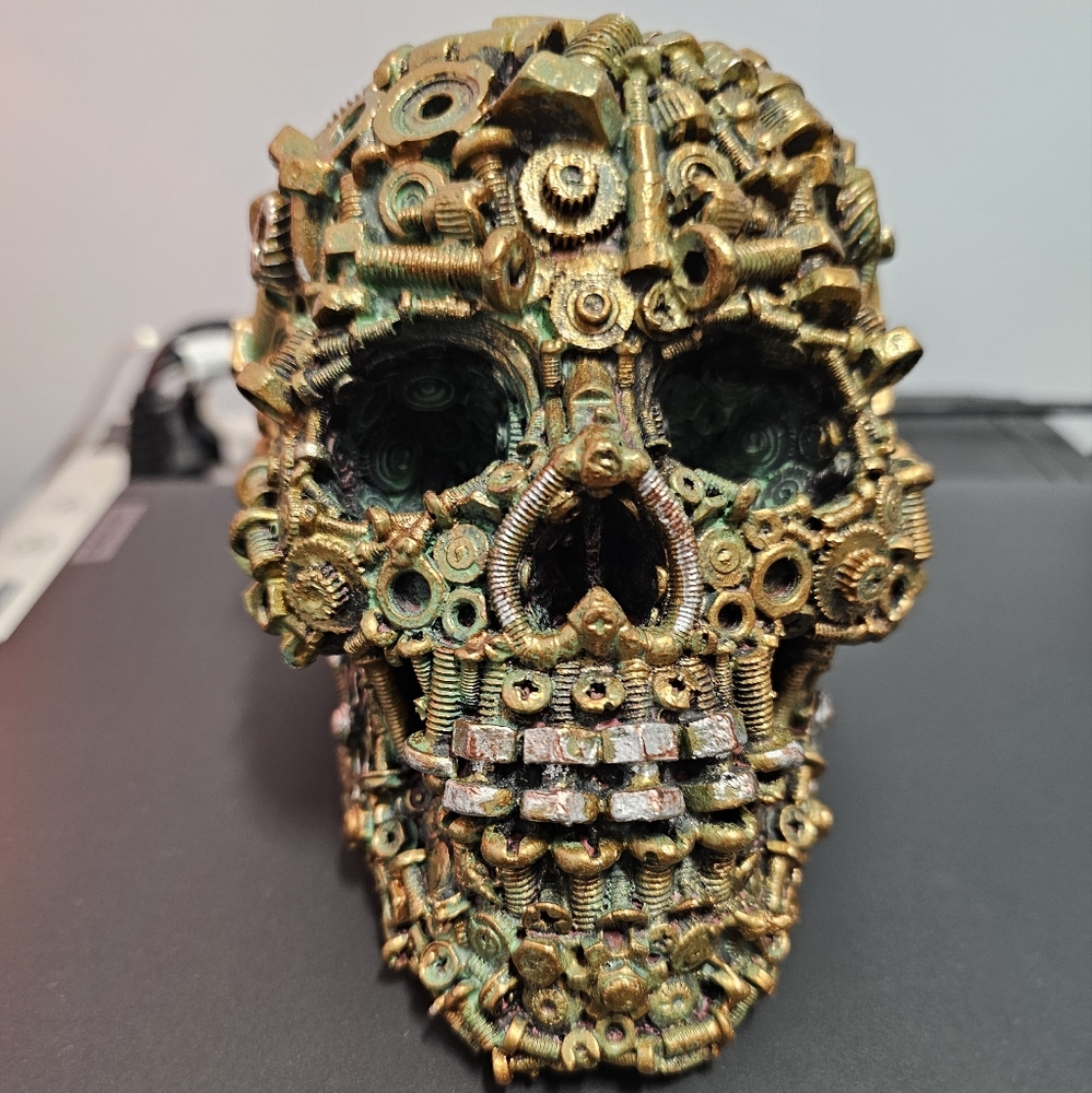 Steampunk Skull Decor